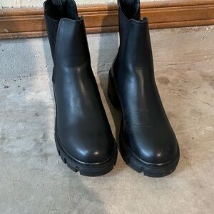 Steve Madden Black Ankle Boots